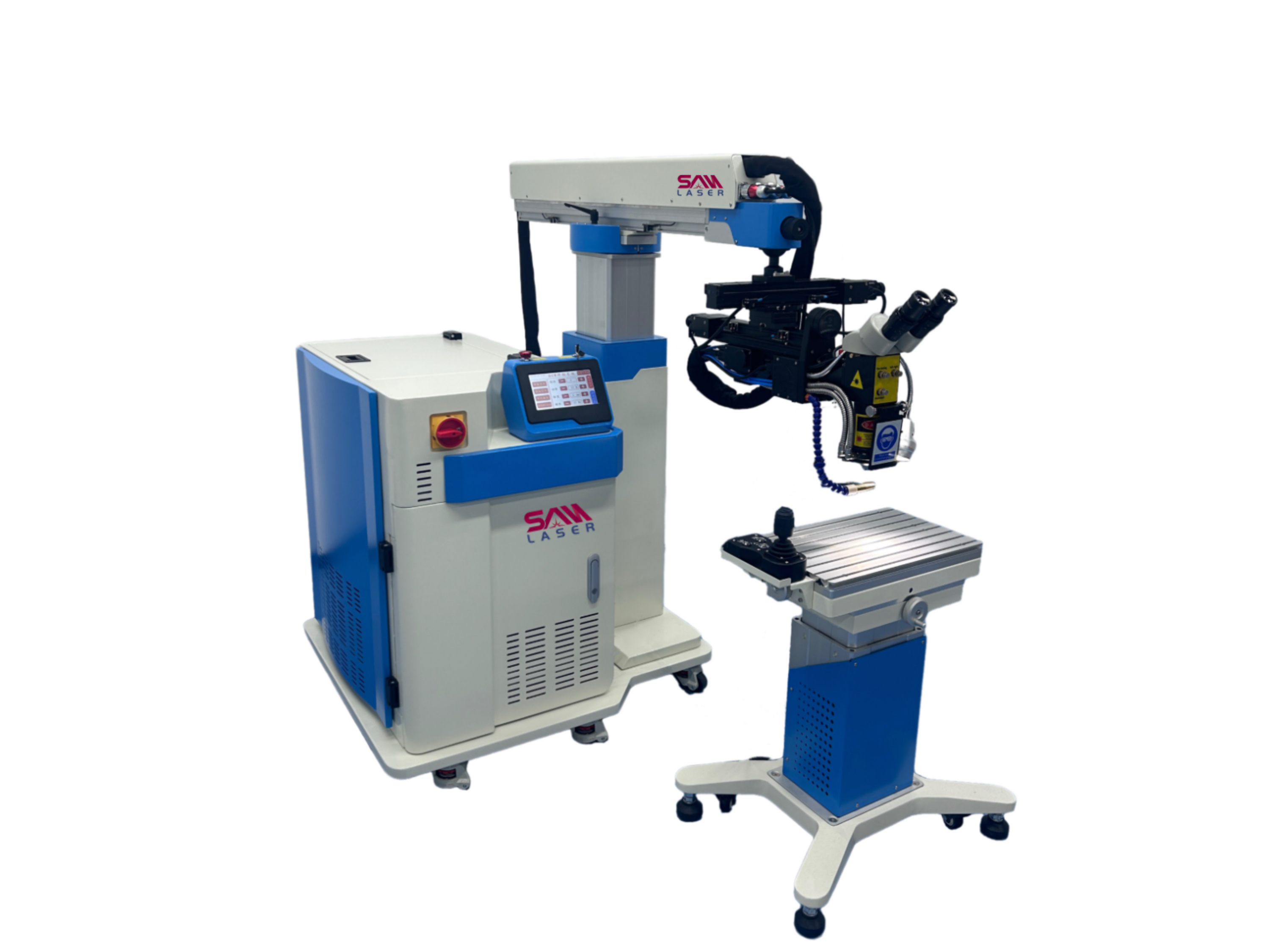 크레인을 가진 QCW/섬유 모드 레이저 용접 기계